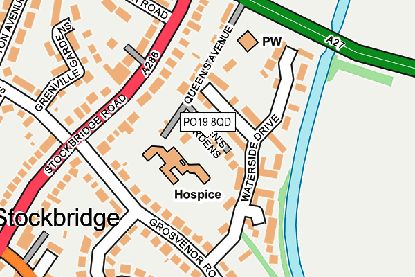 PO19 8QD map - OS OpenMap – Local (Ordnance Survey)