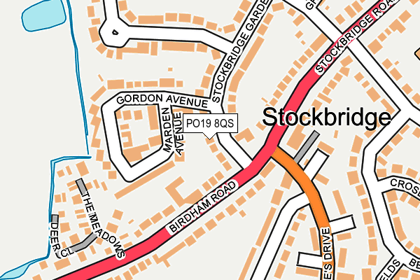 PO19 8QS map - OS OpenMap – Local (Ordnance Survey) PO19 8QS map - OS OpenMap – Local (Ordnance Survey)