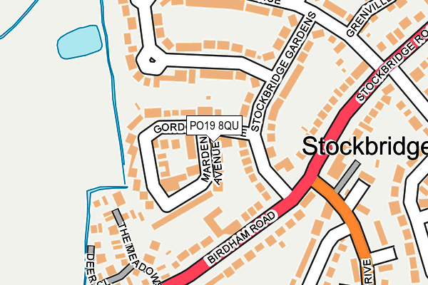 PO19 8QU map - OS OpenMap – Local (Ordnance Survey) PO19 8QU map - OS OpenMap – Local (Ordnance Survey)
