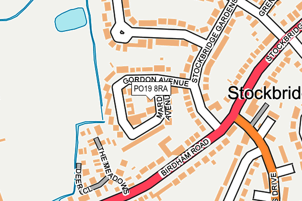 PO19 8RA map - OS OpenMap – Local (Ordnance Survey) PO19 8RA map - OS OpenMap – Local (Ordnance Survey)