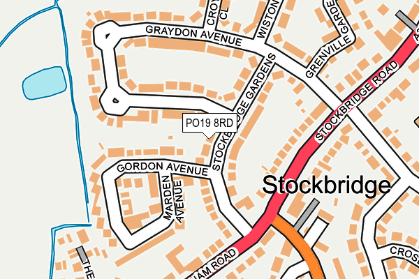 PO19 8RD map - OS OpenMap – Local (Ordnance Survey) PO19 8RD map - OS OpenMap – Local (Ordnance Survey)