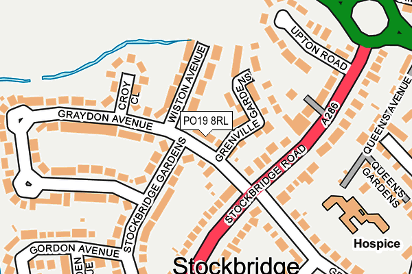 PO19 8RL map - OS OpenMap – Local (Ordnance Survey) PO19 8RL map - OS OpenMap – Local (Ordnance Survey)