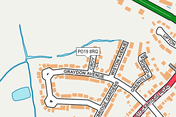 PO19 8RQ map - OS OpenMap – Local (Ordnance Survey) PO19 8RQ map - OS OpenMap – Local (Ordnance Survey)