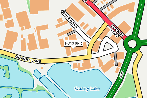 PO19 8RR map - OS OpenMap – Local (Ordnance Survey) PO19 8RR map - OS OpenMap – Local (Ordnance Survey)