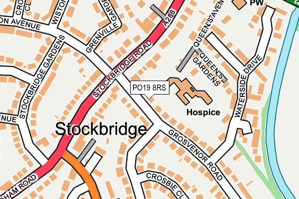 PO19 8RS map - OS OpenMap – Local (Ordnance Survey) PO19 8RS map - OS OpenMap – Local (Ordnance Survey)