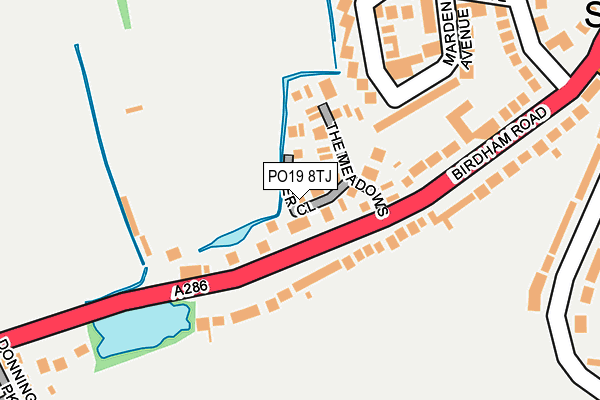 PO19 8TJ map - OS OpenMap – Local (Ordnance Survey) PO19 8TJ map - OS OpenMap – Local (Ordnance Survey)