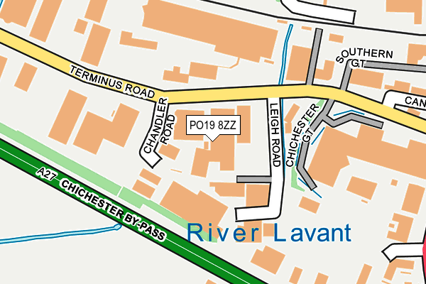 PO19 8ZZ map - OS OpenMap – Local (Ordnance Survey) PO19 8ZZ map - OS OpenMap – Local (Ordnance Survey)