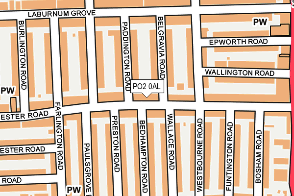 PO2 0AL map - OS OpenMap – Local (Ordnance Survey) PO2 0AL map - OS OpenMap – Local (Ordnance Survey)
