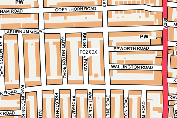 PO2 0DX map - OS OpenMap – Local (Ordnance Survey) PO2 0DX map - OS OpenMap – Local (Ordnance Survey)