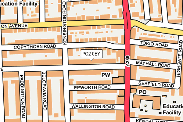 PO2 0EY map - OS OpenMap – Local (Ordnance Survey) PO2 0EY map - OS OpenMap – Local (Ordnance Survey)