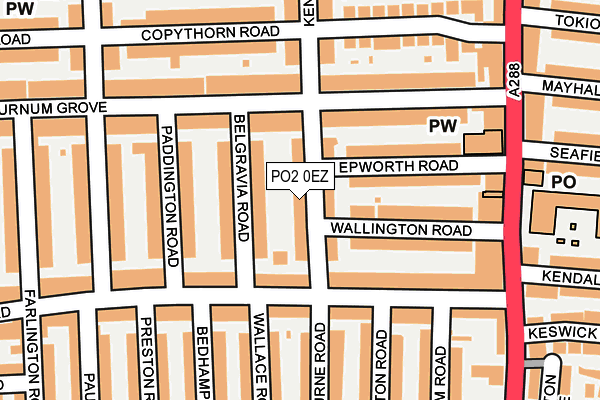 PO2 0EZ map - OS OpenMap – Local (Ordnance Survey) PO2 0EZ map - OS OpenMap – Local (Ordnance Survey)