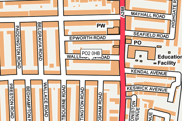 PO2 0HB map - OS OpenMap – Local (Ordnance Survey) PO2 0HB map - OS OpenMap – Local (Ordnance Survey)