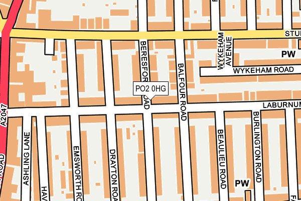 PO2 0HG map - OS OpenMap – Local (Ordnance Survey) PO2 0HG map - OS OpenMap – Local (Ordnance Survey)