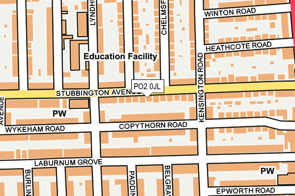 PO2 0JL map - OS OpenMap – Local (Ordnance Survey) PO2 0JL map - OS OpenMap – Local (Ordnance Survey)