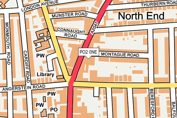 PO2 0NE map - OS OpenMap – Local (Ordnance Survey) PO2 0NE map - OS OpenMap – Local (Ordnance Survey)