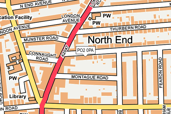PO2 0PA map - OS OpenMap – Local (Ordnance Survey) PO2 0PA map - OS OpenMap – Local (Ordnance Survey)