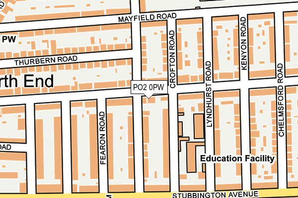 PO2 0PW map - OS OpenMap – Local (Ordnance Survey) PO2 0PW map - OS OpenMap – Local (Ordnance Survey)