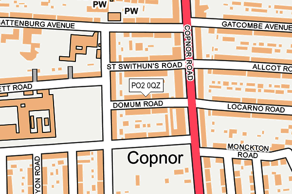 PO2 0QZ map - OS OpenMap – Local (Ordnance Survey) PO2 0QZ map - OS OpenMap – Local (Ordnance Survey)