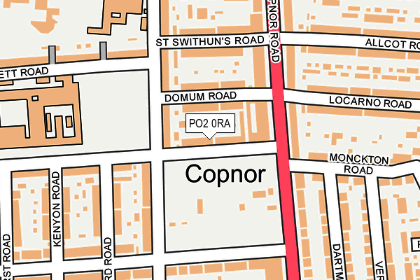PO2 0RA map - OS OpenMap – Local (Ordnance Survey) PO2 0RA map - OS OpenMap – Local (Ordnance Survey)