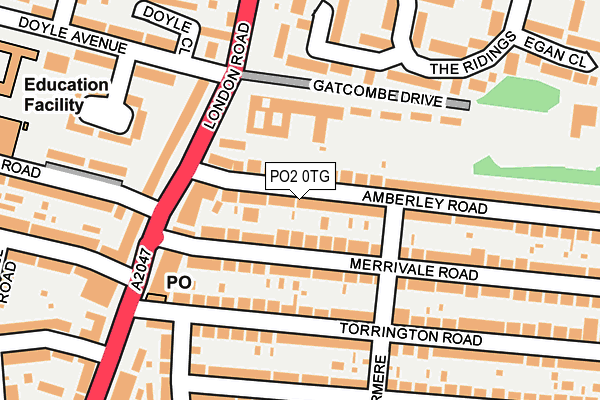 PO2 0TG map - OS OpenMap – Local (Ordnance Survey) PO2 0TG map - OS OpenMap – Local (Ordnance Survey)