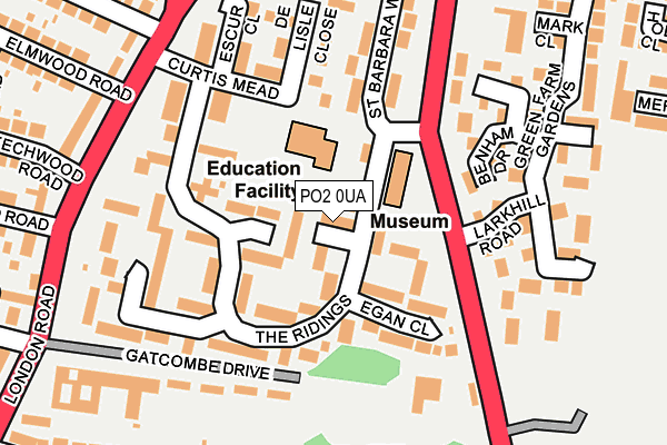 PO2 0UA map - OS OpenMap – Local (Ordnance Survey) PO2 0UA map - OS OpenMap – Local (Ordnance Survey)