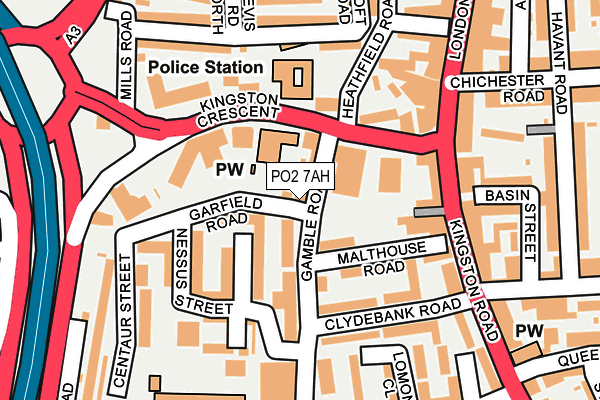 PO2 7AH map - OS OpenMap – Local (Ordnance Survey) PO2 7AH map - OS OpenMap – Local (Ordnance Survey)