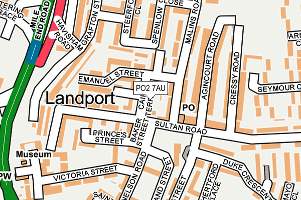 PO2 7AU map - OS OpenMap – Local (Ordnance Survey) PO2 7AU map - OS OpenMap – Local (Ordnance Survey)