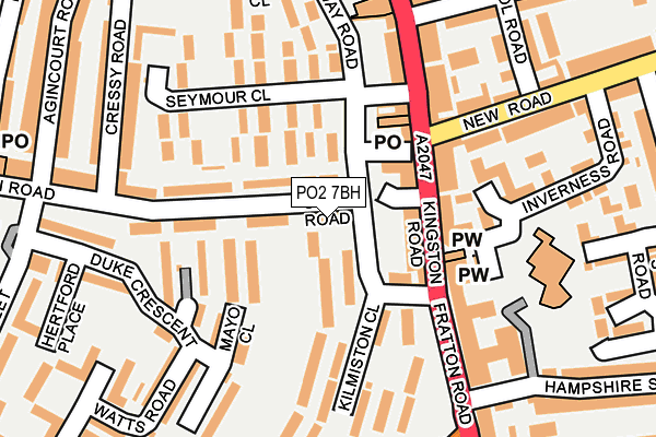 PO2 7BH map - OS OpenMap – Local (Ordnance Survey) PO2 7BH map - OS OpenMap – Local (Ordnance Survey)