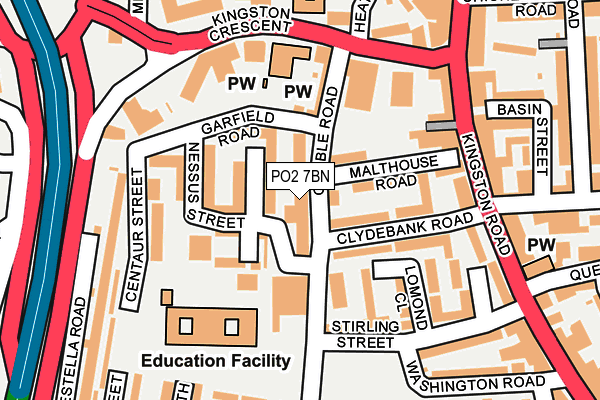 PO2 7BN map - OS OpenMap – Local (Ordnance Survey) PO2 7BN map - OS OpenMap – Local (Ordnance Survey)