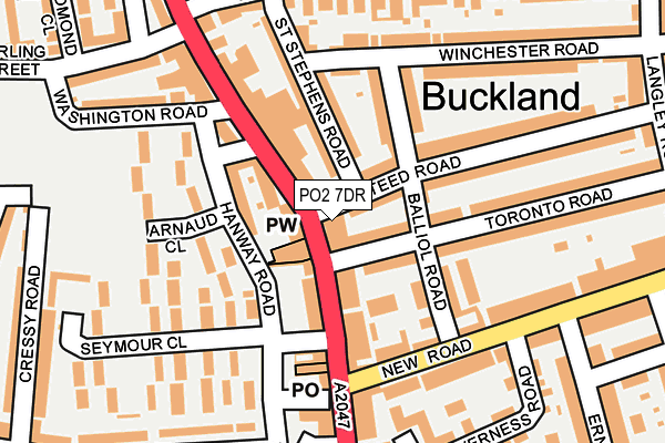 PO2 7DR map - OS OpenMap – Local (Ordnance Survey) PO2 7DR map - OS OpenMap – Local (Ordnance Survey)