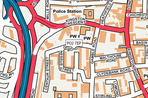 PO2 7EP map - OS OpenMap – Local (Ordnance Survey) PO2 7EP map - OS OpenMap – Local (Ordnance Survey)