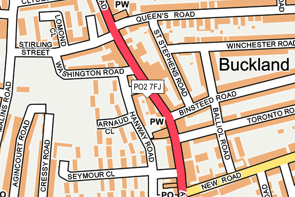 PO2 7FJ map - OS OpenMap – Local (Ordnance Survey) PO2 7FJ map - OS OpenMap – Local (Ordnance Survey)