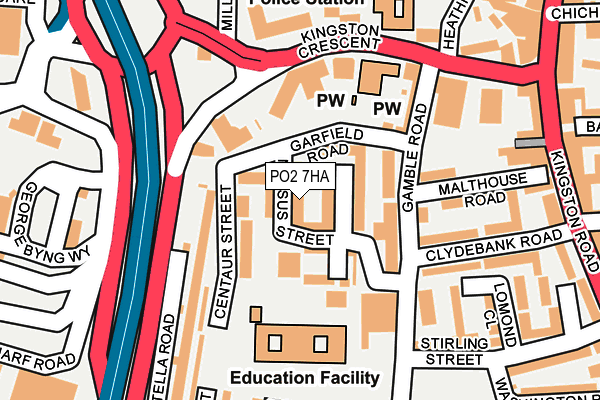 PO2 7HA map - OS OpenMap – Local (Ordnance Survey) PO2 7HA map - OS OpenMap – Local (Ordnance Survey)
