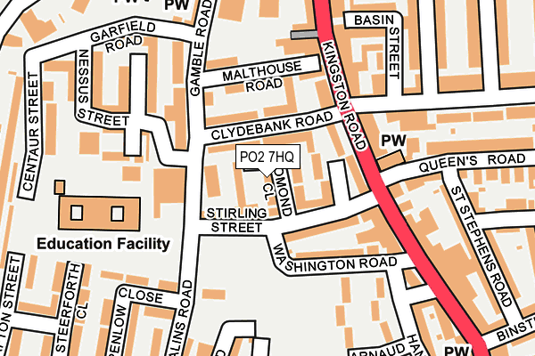 PO2 7HQ map - OS OpenMap – Local (Ordnance Survey) PO2 7HQ map - OS OpenMap – Local (Ordnance Survey)