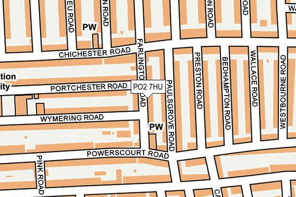 PO2 7HU map - OS OpenMap – Local (Ordnance Survey) PO2 7HU map - OS OpenMap – Local (Ordnance Survey)