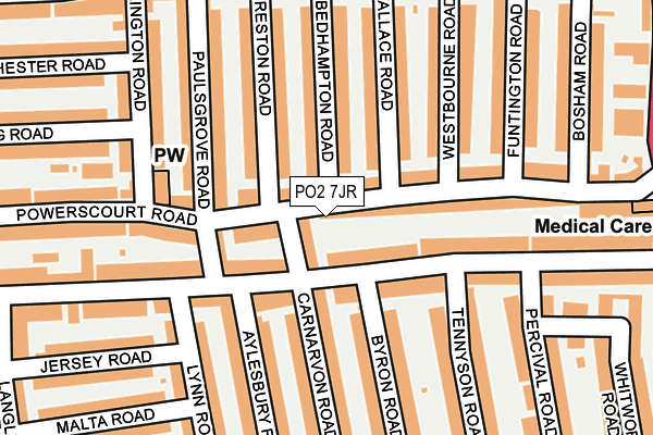 PO2 7JR map - OS OpenMap – Local (Ordnance Survey) PO2 7JR map - OS OpenMap – Local (Ordnance Survey)