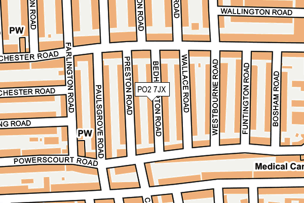 PO2 7JX map - OS OpenMap – Local (Ordnance Survey) PO2 7JX map - OS OpenMap – Local (Ordnance Survey)