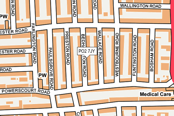 PO2 7JY map - OS OpenMap – Local (Ordnance Survey) PO2 7JY map - OS OpenMap – Local (Ordnance Survey)