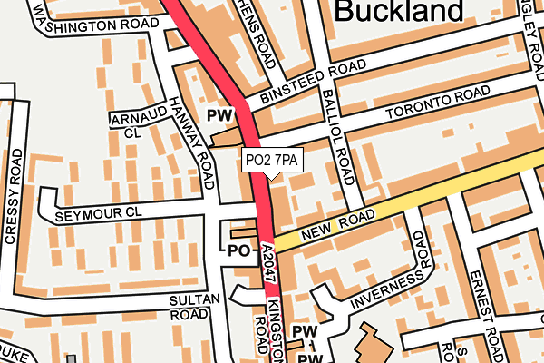 PO2 7PA map - OS OpenMap – Local (Ordnance Survey) PO2 7PA map - OS OpenMap – Local (Ordnance Survey)