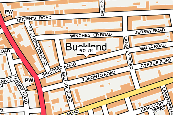 PO2 7PJ map - OS OpenMap – Local (Ordnance Survey) PO2 7PJ map - OS OpenMap – Local (Ordnance Survey)