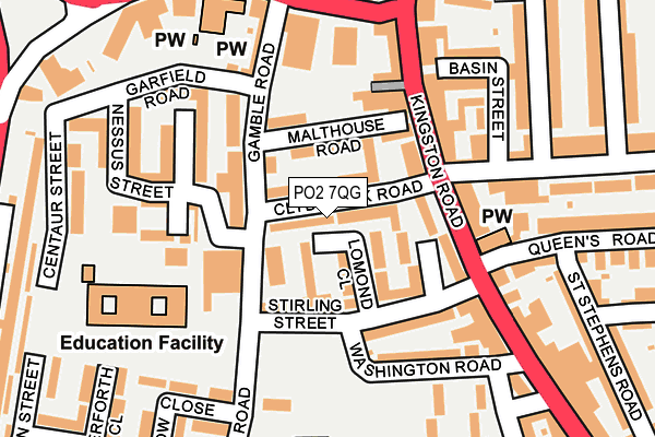 PO2 7QG map - OS OpenMap – Local (Ordnance Survey) PO2 7QG map - OS OpenMap – Local (Ordnance Survey)