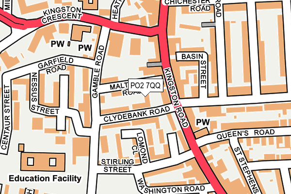 PO2 7QQ map - OS OpenMap – Local (Ordnance Survey) PO2 7QQ map - OS OpenMap – Local (Ordnance Survey)