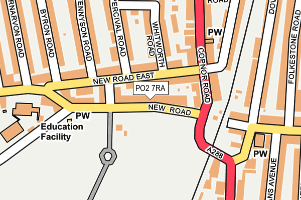 PO2 7RA map - OS OpenMap – Local (Ordnance Survey) PO2 7RA map - OS OpenMap – Local (Ordnance Survey)