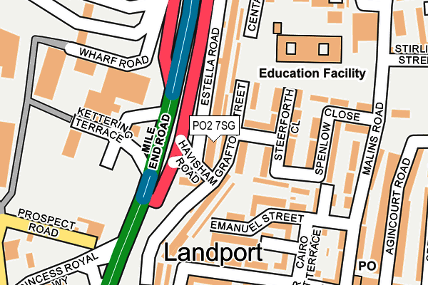 PO2 7SG map - OS OpenMap – Local (Ordnance Survey) PO2 7SG map - OS OpenMap – Local (Ordnance Survey)