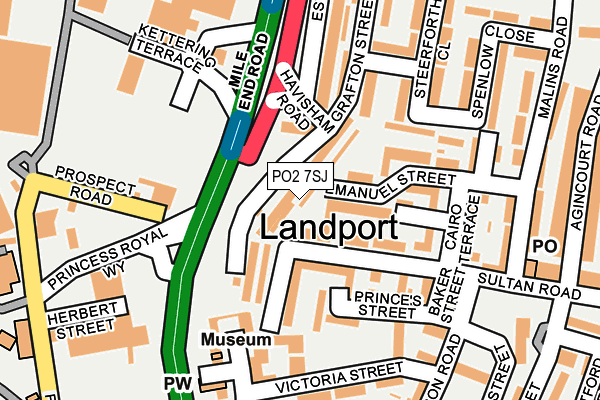 PO2 7SJ map - OS OpenMap – Local (Ordnance Survey) PO2 7SJ map - OS OpenMap – Local (Ordnance Survey)