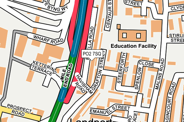 PO2 7SQ map - OS OpenMap – Local (Ordnance Survey) PO2 7SQ map - OS OpenMap – Local (Ordnance Survey)