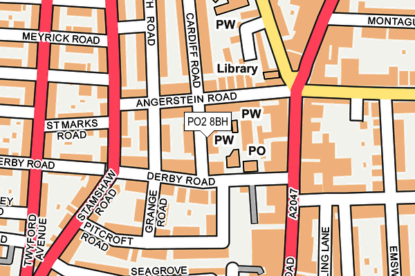 PO2 8BH map - OS OpenMap – Local (Ordnance Survey) PO2 8BH map - OS OpenMap – Local (Ordnance Survey)