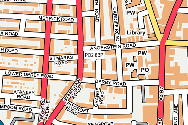 PO2 8BP map - OS OpenMap – Local (Ordnance Survey) PO2 8BP map - OS OpenMap – Local (Ordnance Survey)