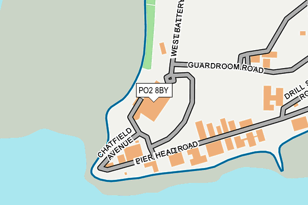 PO2 8BY map - OS OpenMap – Local (Ordnance Survey) PO2 8BY map - OS OpenMap – Local (Ordnance Survey)