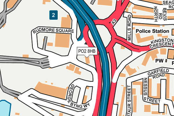 PO2 8HB map - OS OpenMap – Local (Ordnance Survey) PO2 8HB map - OS OpenMap – Local (Ordnance Survey)